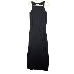 Carve Designs Anderson Maxi Tank Dress Size S Black Organic Cotton Scoop Neck